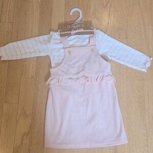 Charming Pink Striped Kids Dress